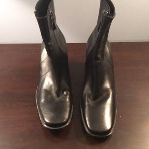 Cole Haan black leather booties